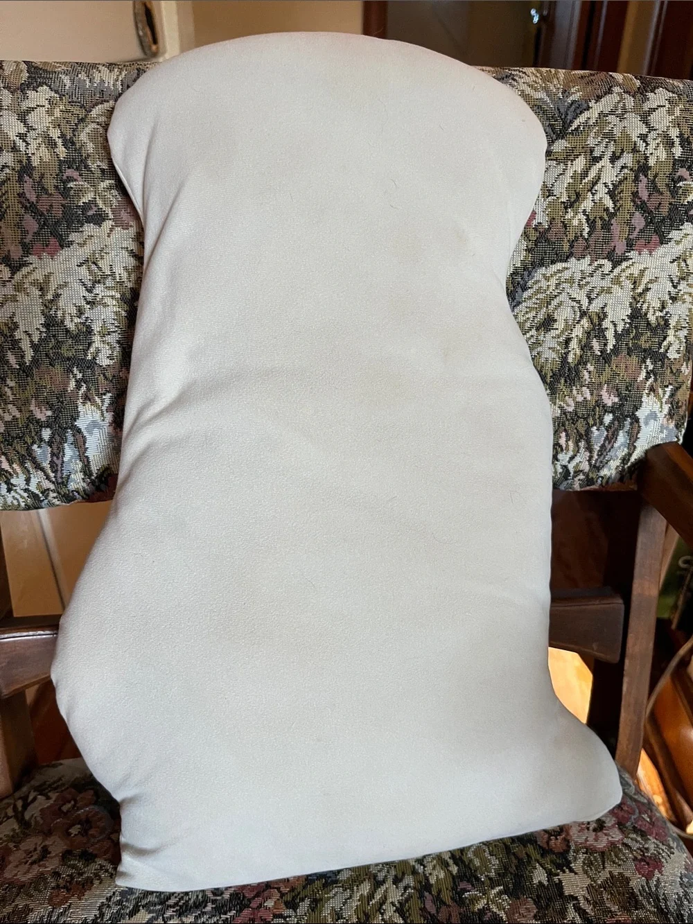 Pug Print Decorative Pillow - Cream/Black